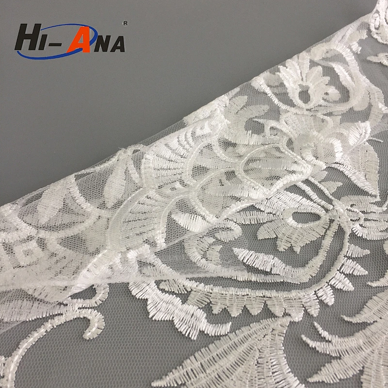 hi-ana lace2 Manufacuring oeko-tex standard Fancy swiss cotton lace fabric