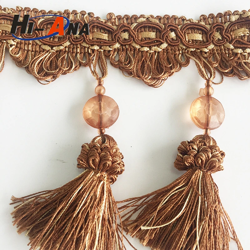 hi-ana trim2 Over 95% accessories exported Decorative beaded fringe trim