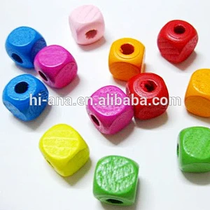square wood beads