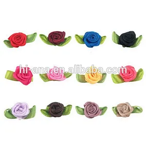 hi-ana artificial flower Green leaves small rose doll accessories small flowers DIY handmade flowers ribbons flowers