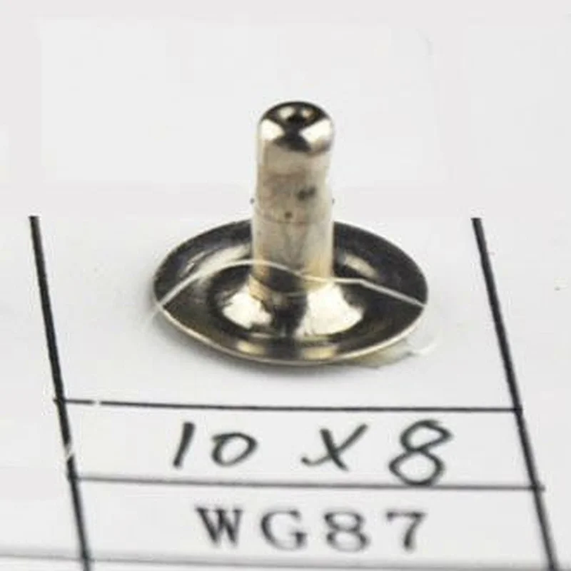 size 10x8mm metal rivet with single face and smooth style China supplier