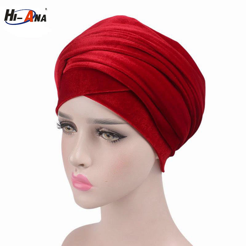 HI-ANA Musilm velvet turban head wrap head tie
