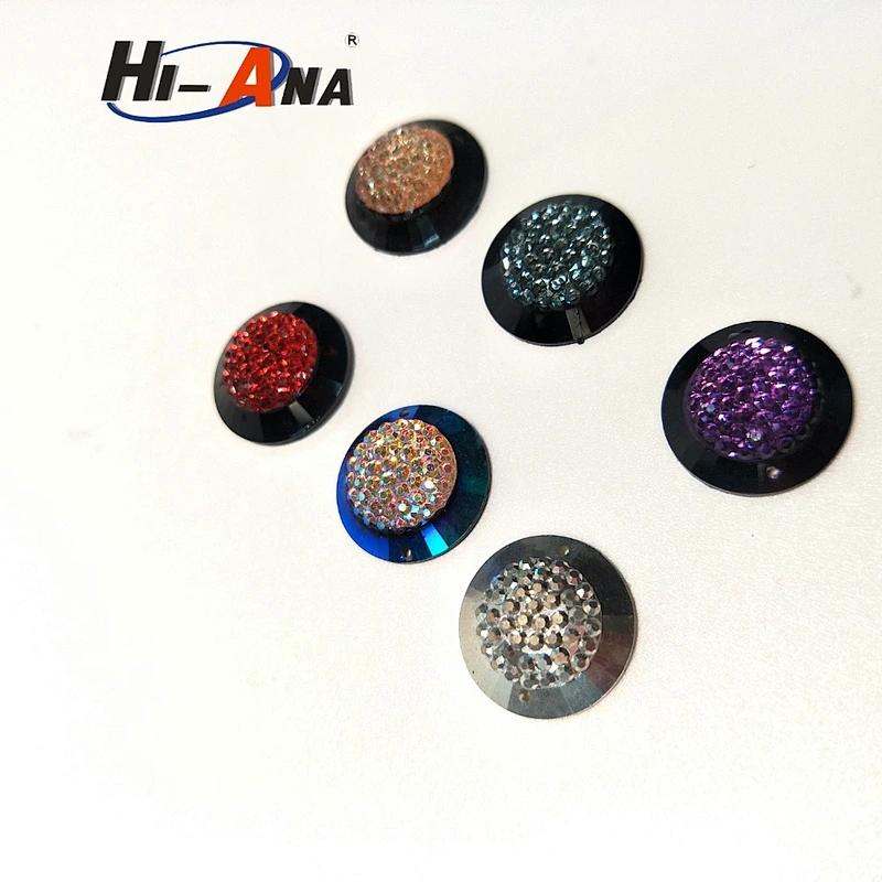 hi-ana rhinestone2 Stict QC 100% Popular design acrylic flat back rhinestones
