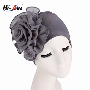 wholesale 2018 New trade two-tone braided head cap India turban hat for women