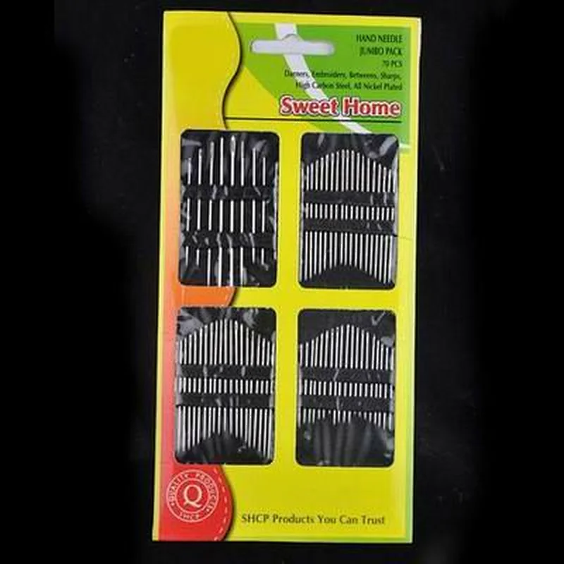 70 count per card hand sewing needles kit China supplier