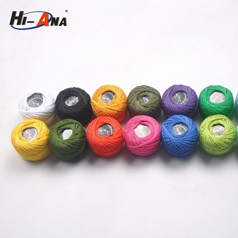Global brands 10 year various colors organic cotton thread