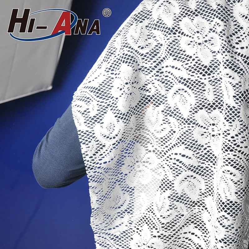 hi-ana lace3 20 QC staffs ensure the quality Cheaper tulle lace fabric
