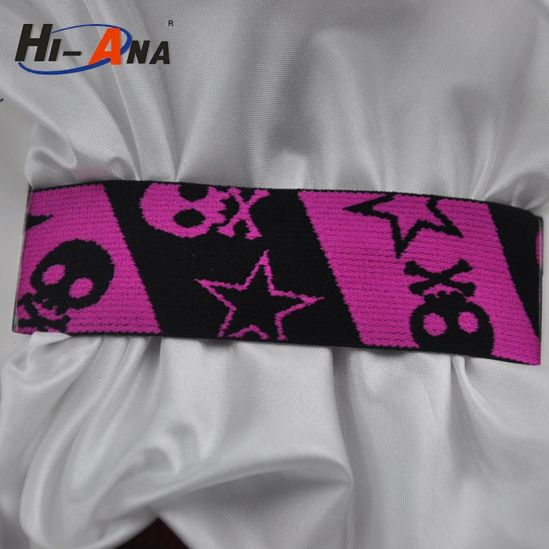 size:3cm.jacquard woven elastic webbing China supplier