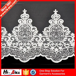 20 QC staffs ensure the quality Cheaper bridal lace fabric wholesale
