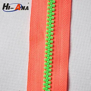 Open End Zipper Double Teeth