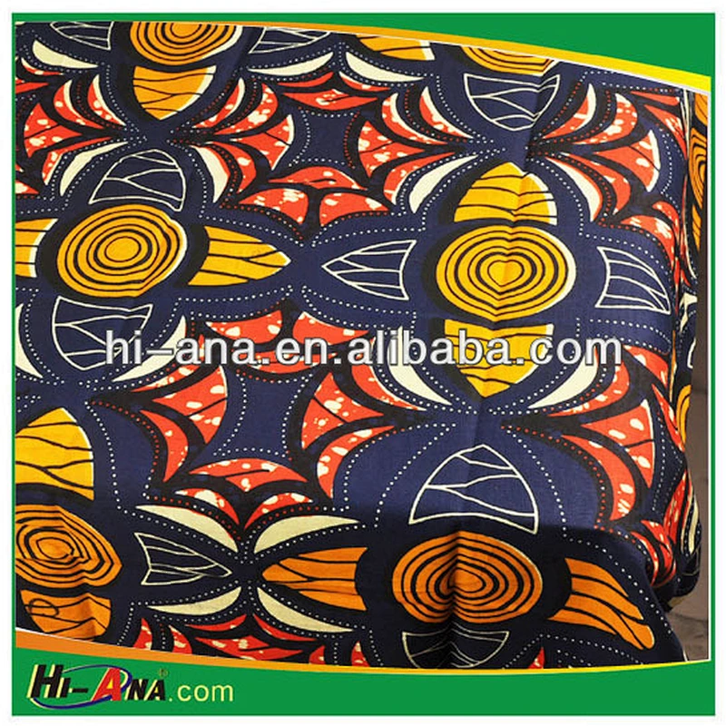 100% cotton african wax fabric