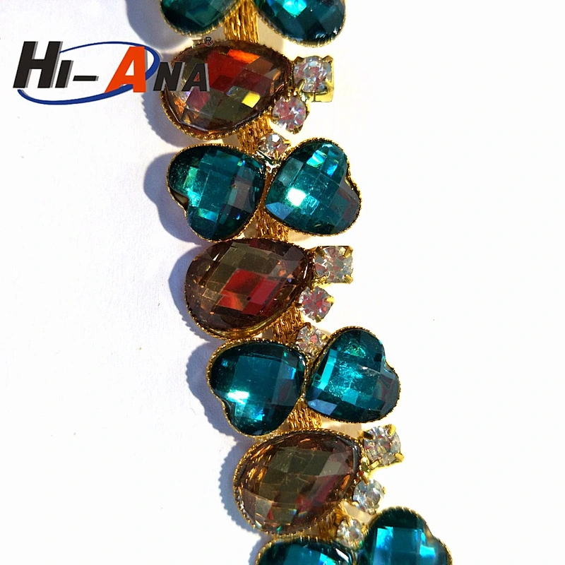 24 hours service online Wholesale Mixed rhinestone fabric by the yard