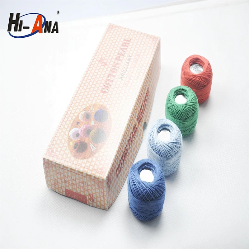 hi-ana thread3 Custom made print logo various colors cotton thread spool