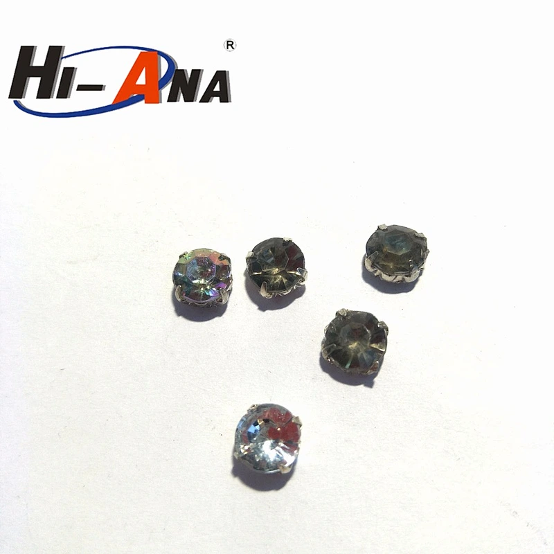 Custom made print logo Sparkly rhinestone beads