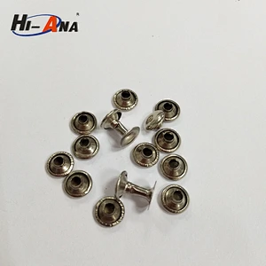 size 9x8mm metal rivet with single face China supplier