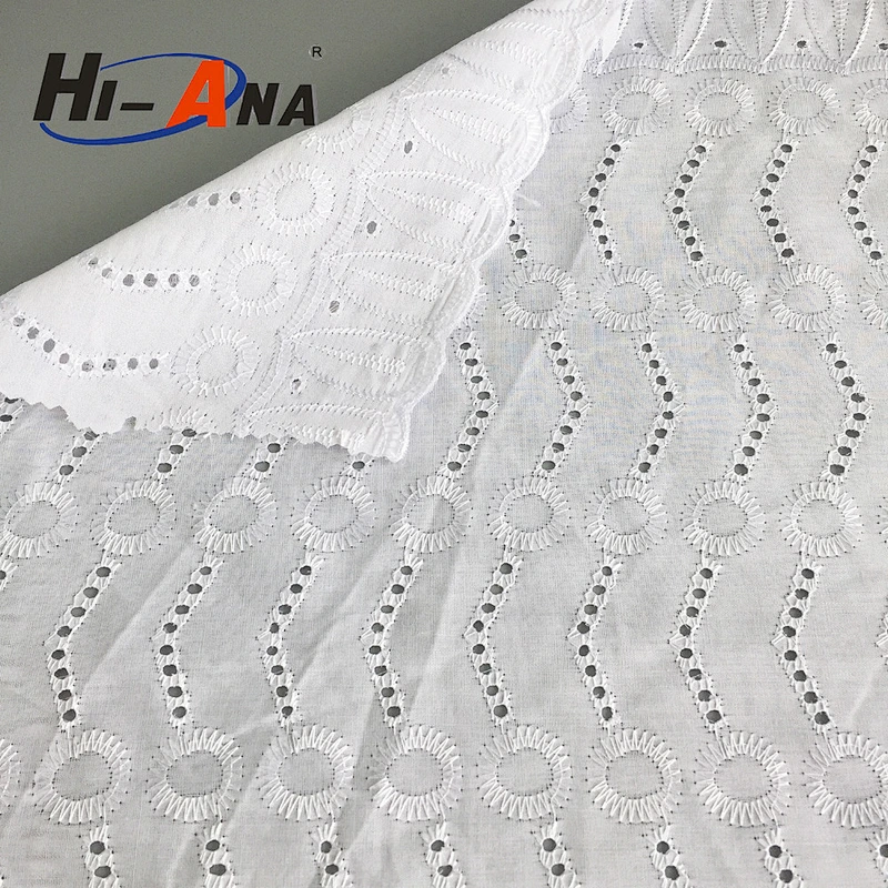 hi-ana fabric2 Advanced equipment various colors 100 polyester lace fabric