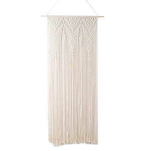 HI-ANA Pure Cotton Thread Made Wall Hanging Macrame Curtains