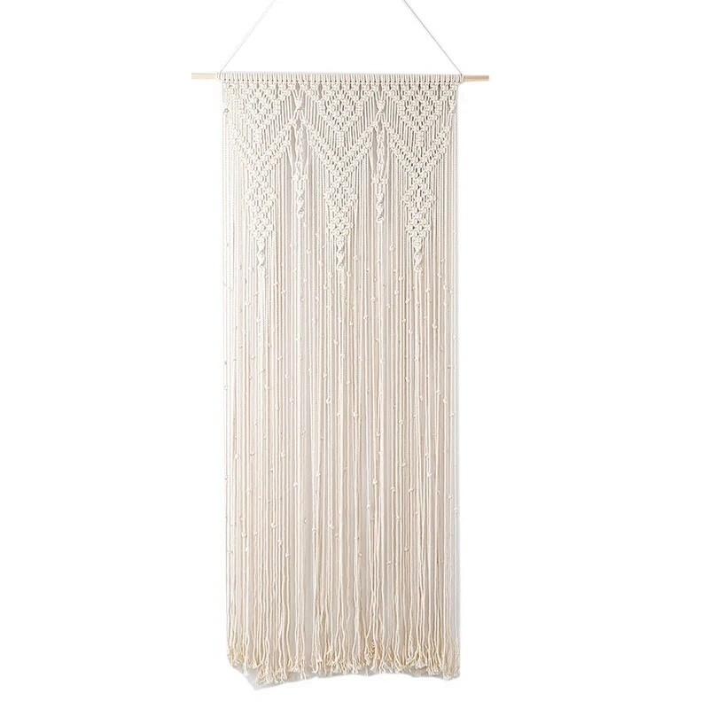 HI-ANA Pure Cotton Thread Made Wall Hanging Macrame Curtains