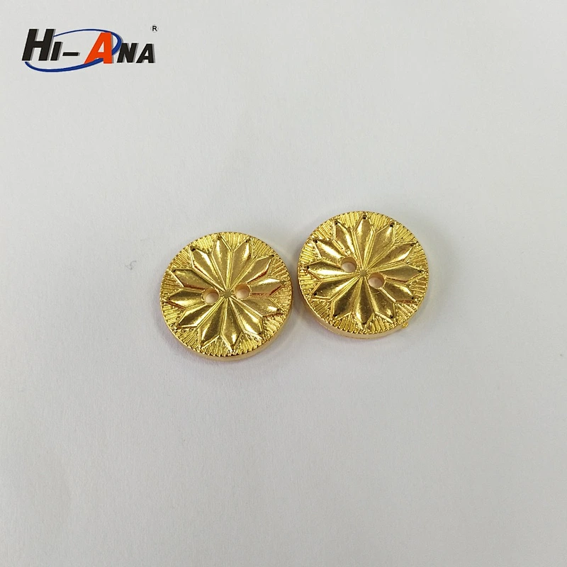 gold button for clothing
