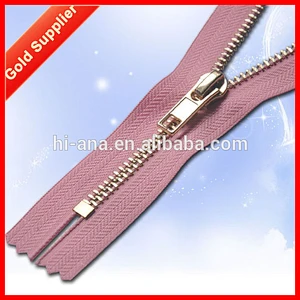 5 Gold Metal Zipper C/E, A/L