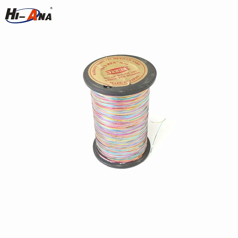 Metallic Yarn bobbin with Multicolor