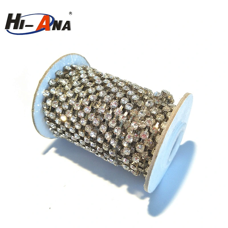 hi-ana rhinestone1 More 6 Years no complaint Top quality 3mm rhinestone cup chain