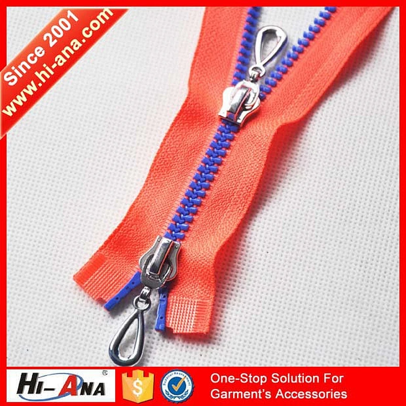 Custom made print logo Custom plastic zips