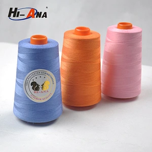 hiana thread3 Guick lead times for samples dyed sewing thread 40s/2 100 polyester