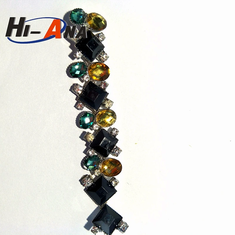 hi-ana rhinestone3 15 years factory experience multi color fancy rhinestone chain trimming