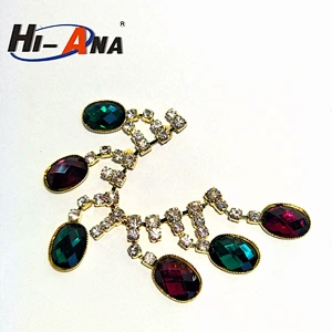 Cheap price china team Wholesales Genuine rhinestone trim wholesale