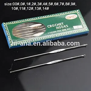 Steel crochet needle set