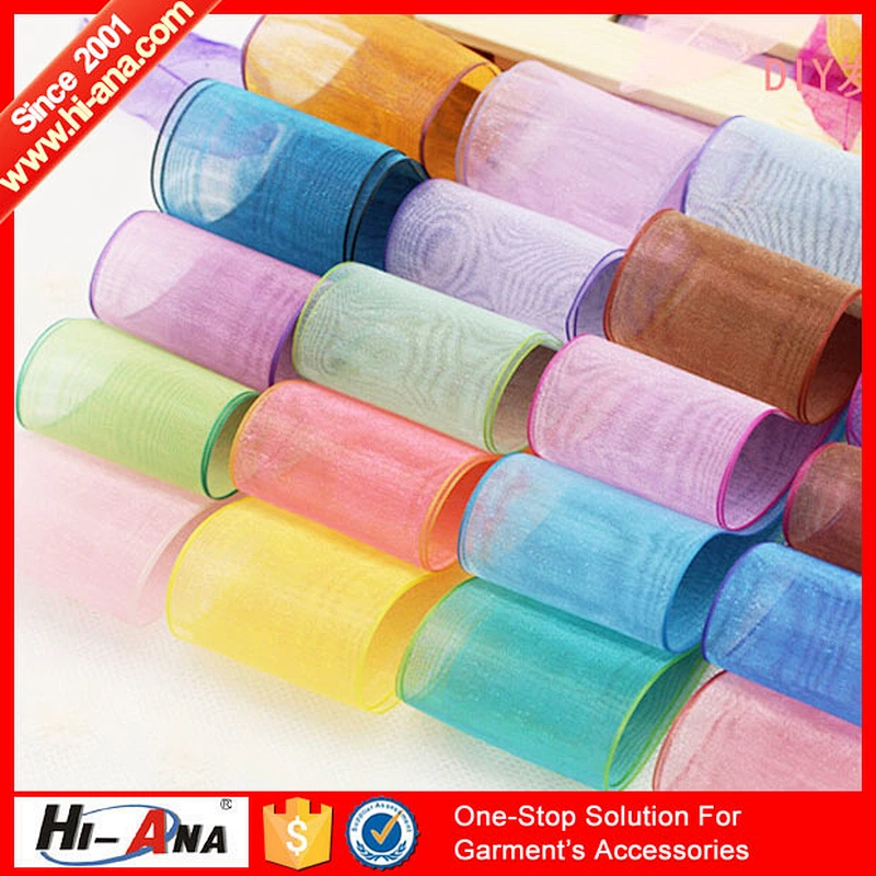 Accept OEM new products team Top quality wide organza ribbon