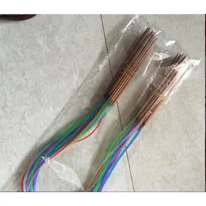 Top quality Multi-color Plastic Tube Smooth Nature Circular Bamboo Knitting Needles