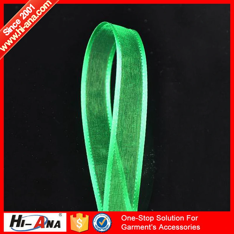 24 hours service online Customized fashion black silk ribbon