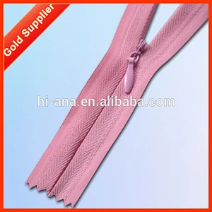 Invisible Nylon Zippers with Fabric Tape