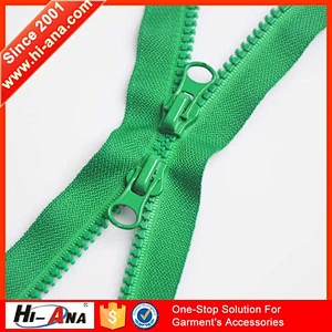 hi-ana zipper1 Advanced equipment Different size double open end zipper
