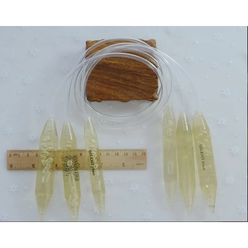 Acrylic Crystal Circular Knitting Needle