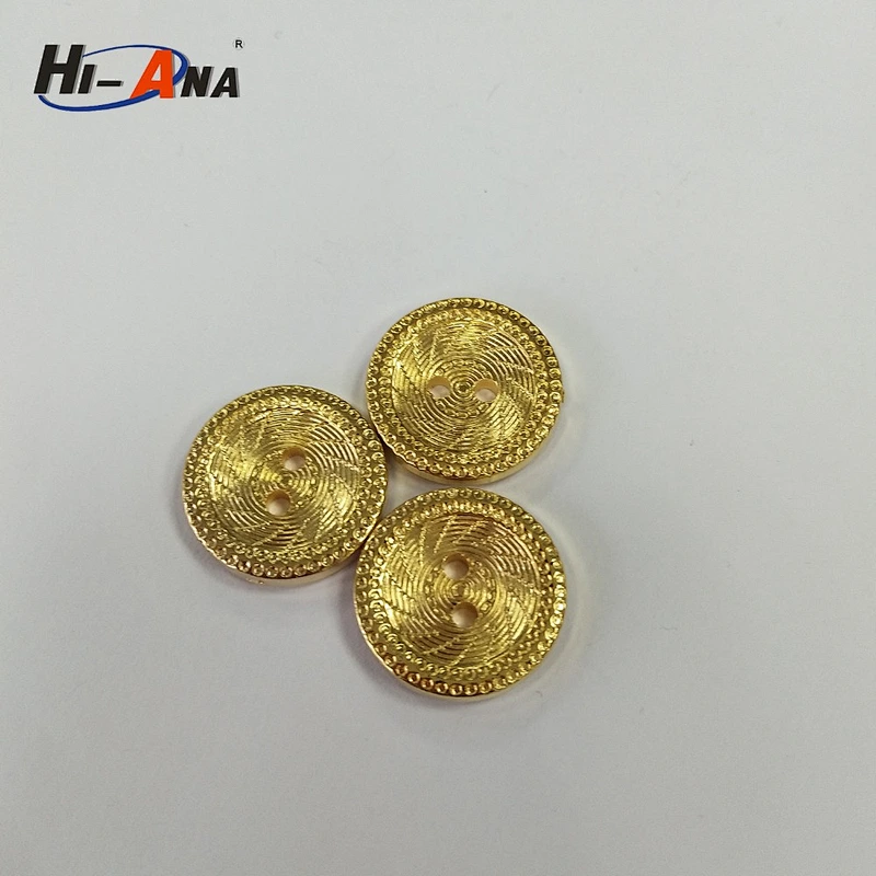 2 hole ABS plastic gold plating buttons