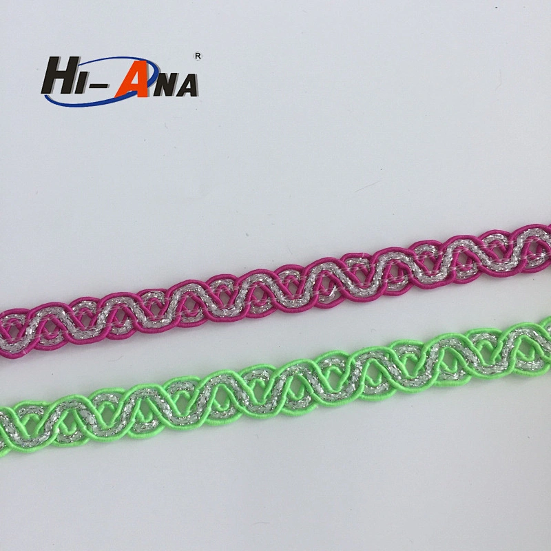 hi-ana trim3 15 years factory experience Good Price metallic braid trim