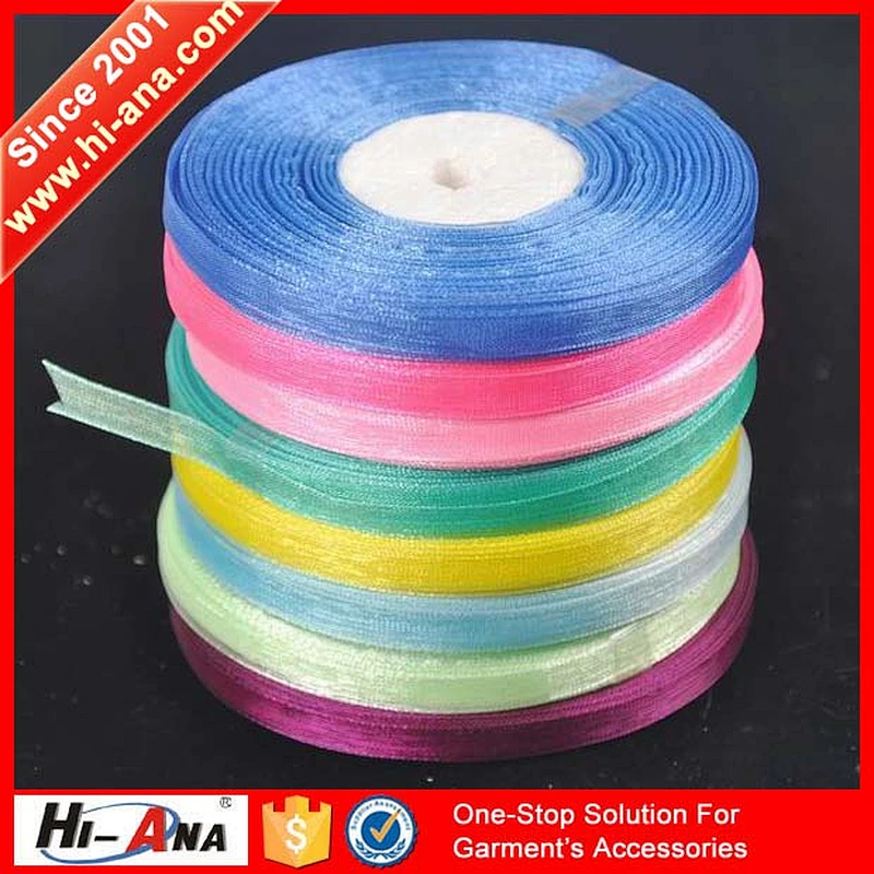 OEM Custom made top quality different style organza ribbon