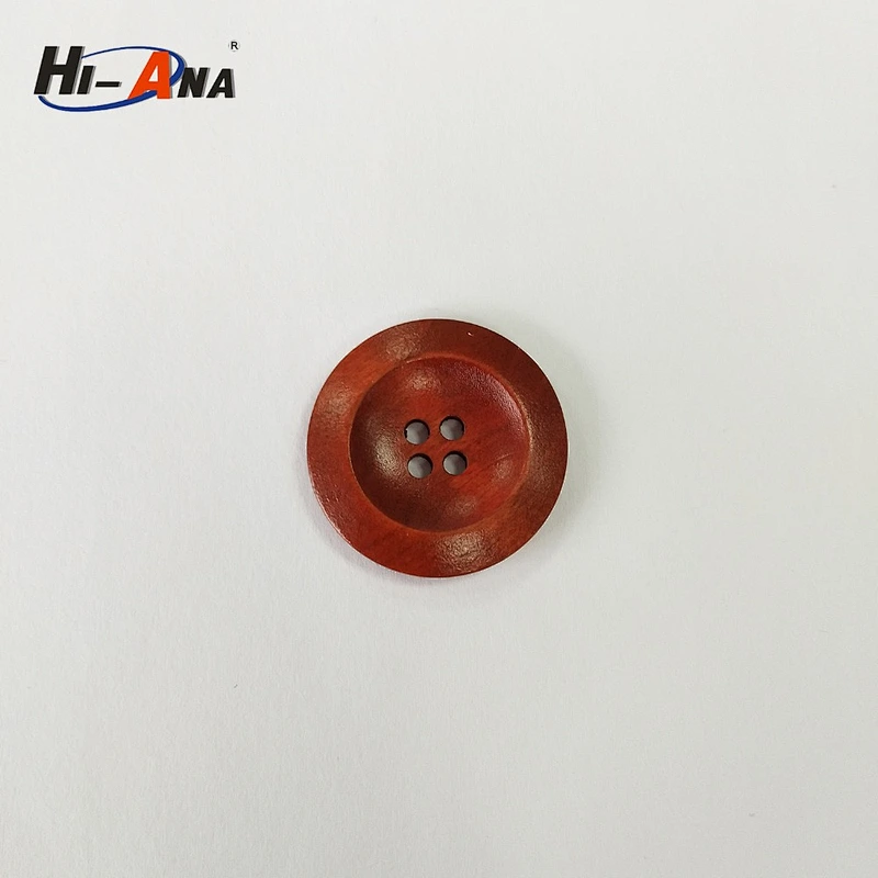 round wood button