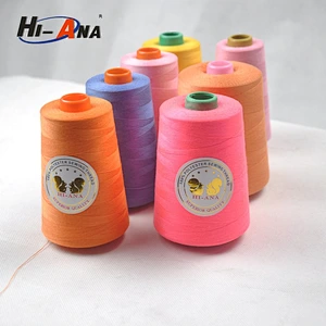 hiana thread3 Guick lead times for samples dyed sewing thread 40s/2 100 polyester