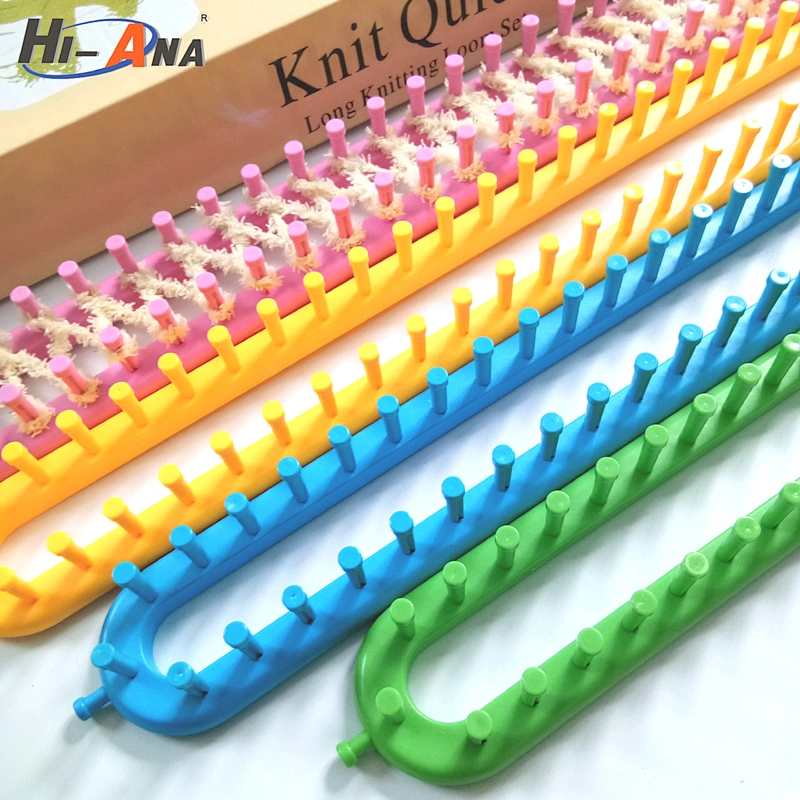 Straight Knitting Loom set ,knitting needlework materials hand tool set plastic knitting loom