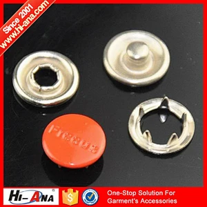 hi-ana button1 SEDEX Factory garment accessories four parts snap button