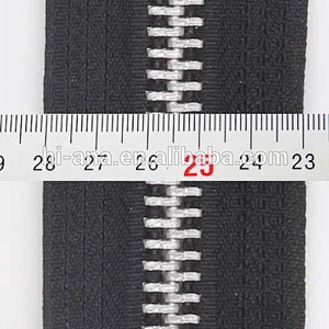 Large Metal Zipper with Aluminium teeth