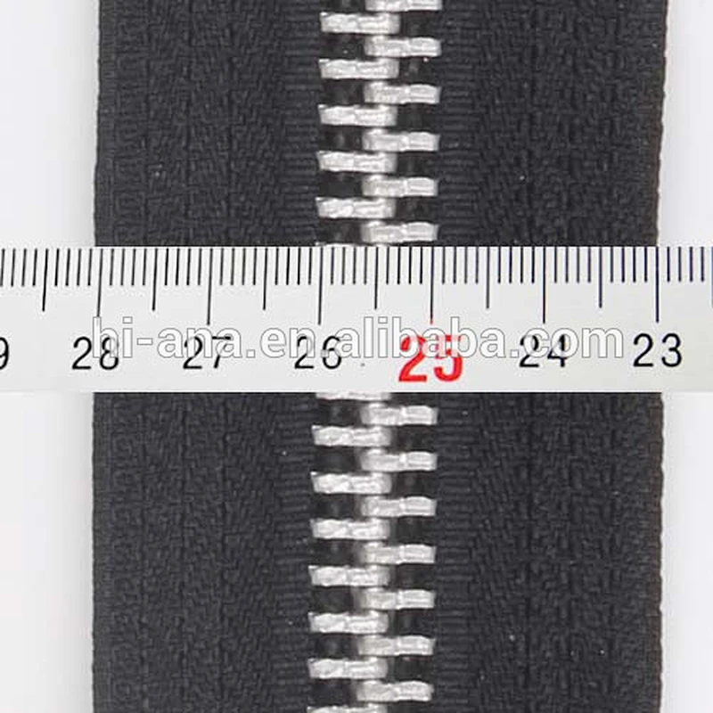 Large Metal Zipper with Aluminium teeth