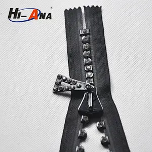 hi-ana zipper1 Advanced equipment Different rhinestone zipper