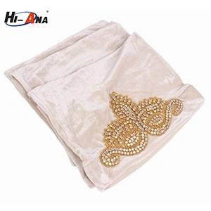 Hi-Ana Crystal Jewelry Velvet Turban for Women