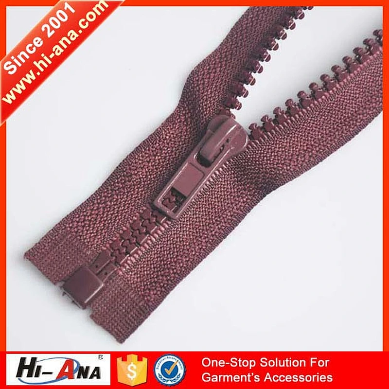 Top quality control apparel accessory silver zippers