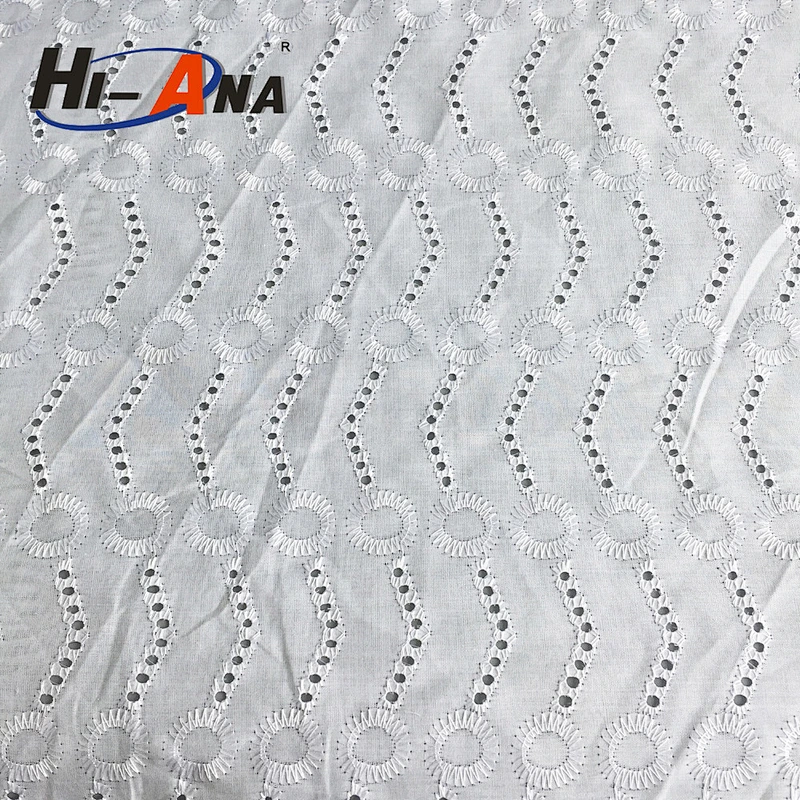 hi-ana fabric2 Advanced equipment various colors 100 polyester lace fabric